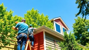 Siding Replacement Tigard Oregon project showcasing skilled workers installing new vinyl siding.